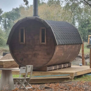 Sauna with open water dip